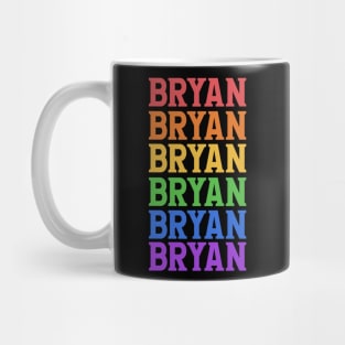 BRYAN RAINBOW TYPOGRAPHY Mug